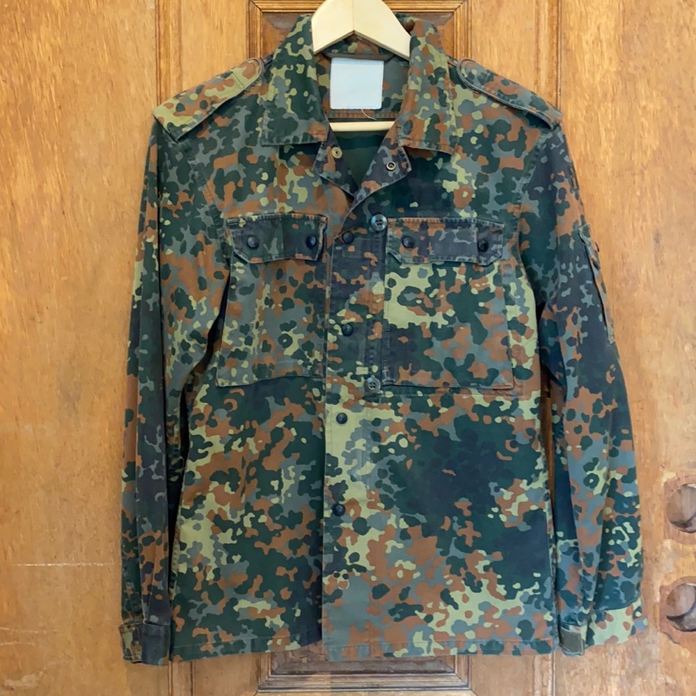 Authentic German Military army jacket green brown small to medium - Picture 3 of 14
